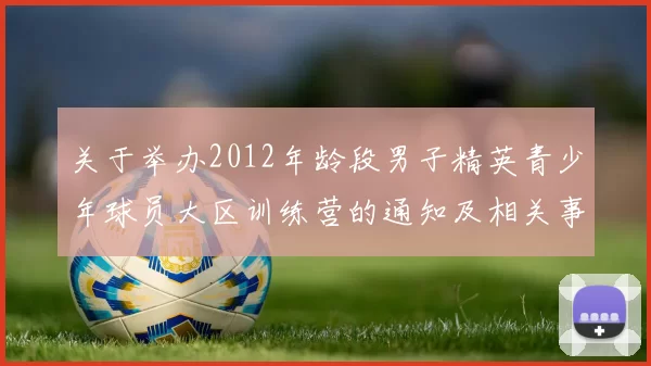 关于举办2012年龄段男子精英青少年球员大区训练营的通知及相关事项说明